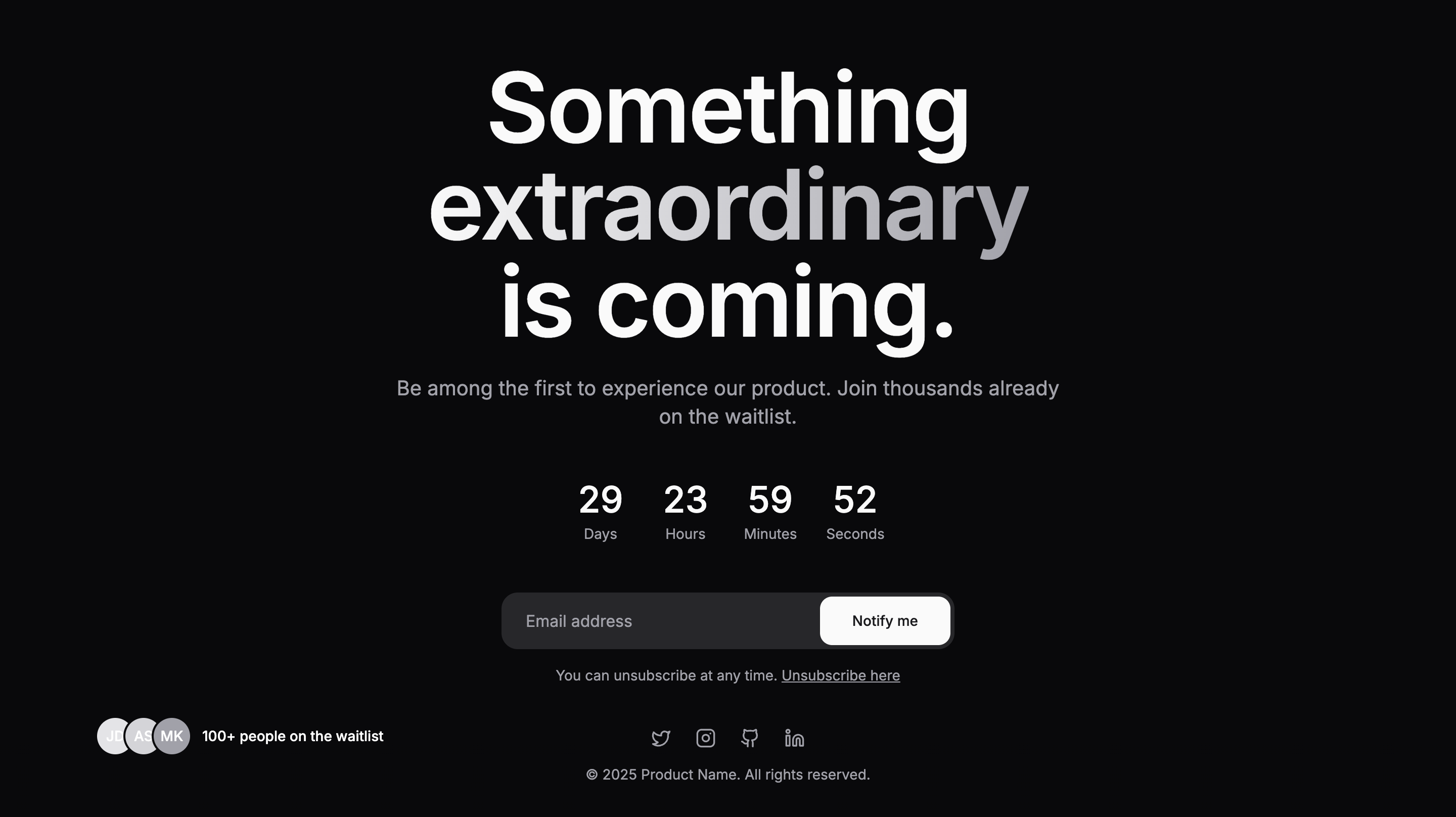 Product Waitlist Preview